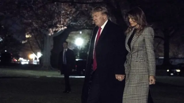 Trump tiba di Gedung Putih dari KTT NATO di London.