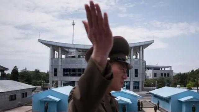 Trạm kiểm soát tại Khu Phi Quân sự DMZ
