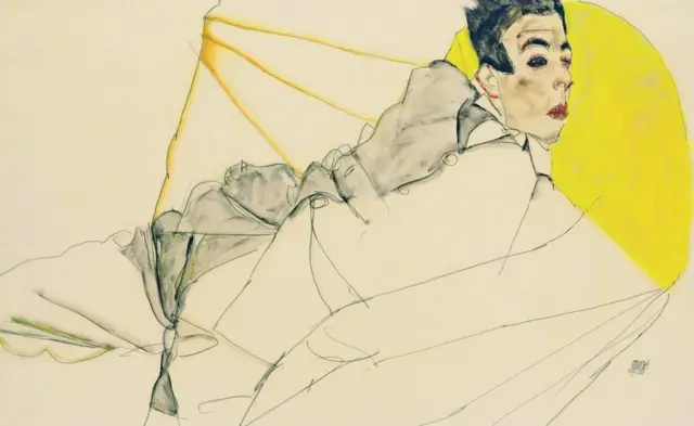 席勒喜欢画年轻人体,引发了众人的非议,也招来了官司。