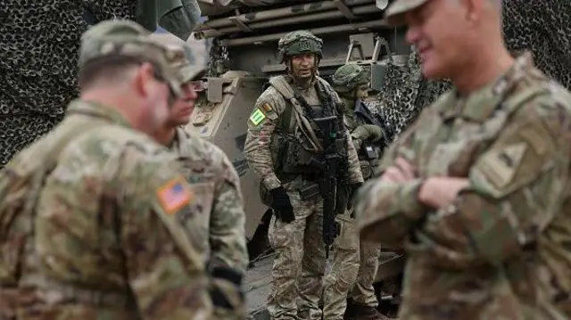 Amerikan askerleri Almanya'da bir tatbikatta - 12 Mart 2025