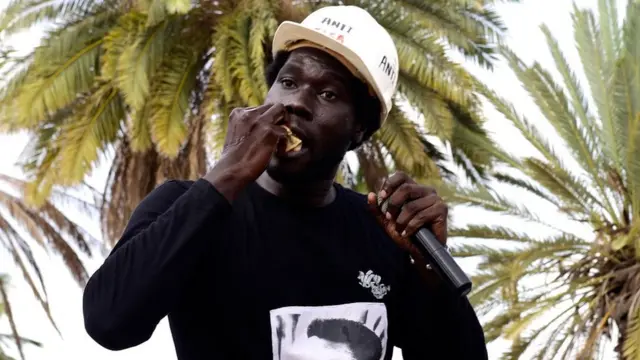 Militant anti-CFA à Dakar