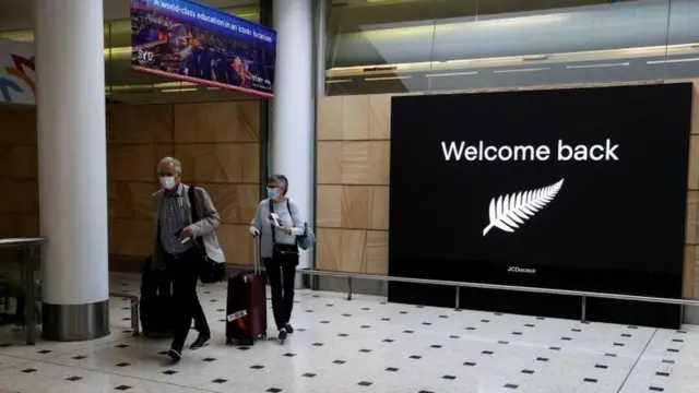 Pasajeros llegando a Australia