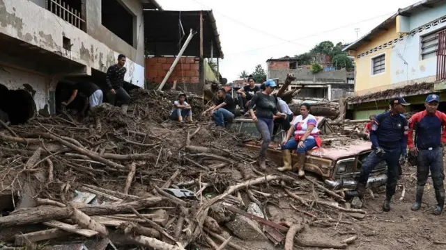 Deslave en Las Tejerías