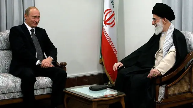 آیت الله خامنه ای و ولادیمیر پوتین