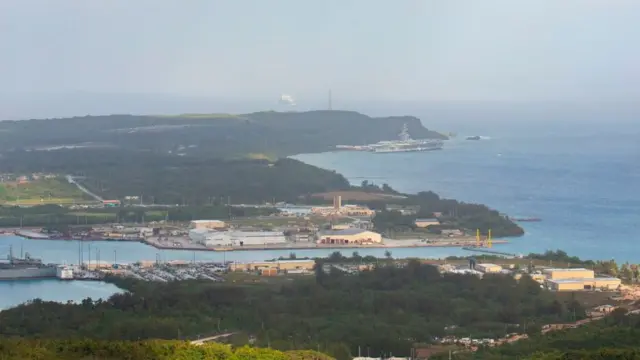 Американская военно-морская база на острове Гуам