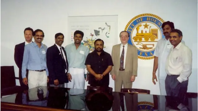 హూస్టన్ సిటీ మేయర్తో నరేంద్ర మోదీ బృందం.