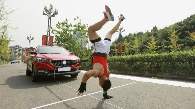 Guinness World Records Day Most cars jumped over with a pogo