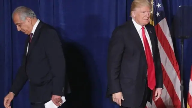 دونالد ترامپ، رئیس جمهوری آمریکا بی‌صبرانه منتظر نتیجه طرح صلح زلمی خلیلزاد با طالبان است