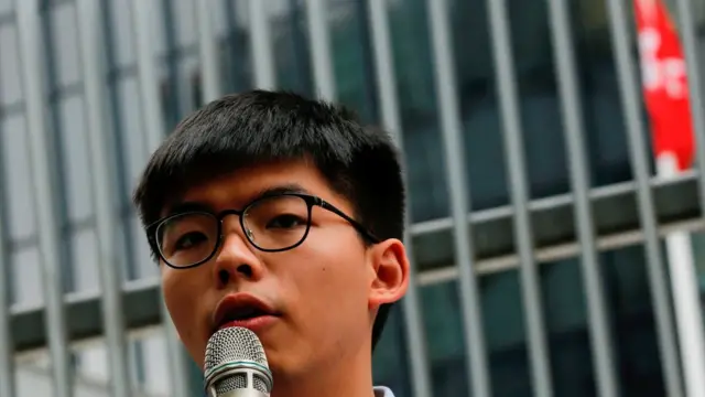 黃之鋒宣佈退出香港眾志。