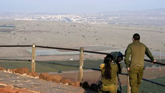 Израильские военные на Голанских высотах