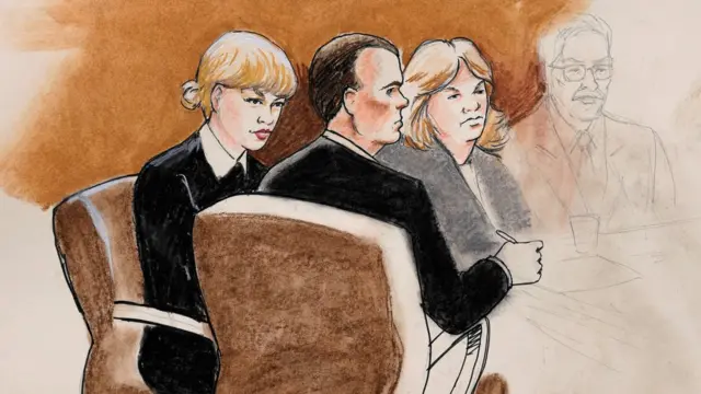 sketsa pengadilan Taylor Swift