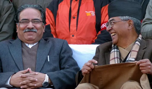 प्रचंड, देउबा