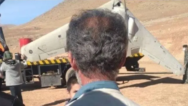 سقوط پهپاد در کوهرنگ