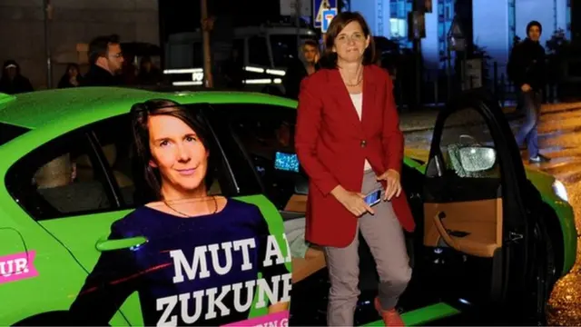 Катрин Гёринг-Эккардт, одна из лидеров "зеленых", продвигает идеи защиты окружающей среды