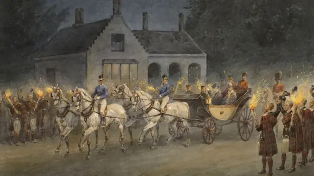 Орландо Нори "Отбытие российской императорской семьи из замка Балморал, 1896 год"