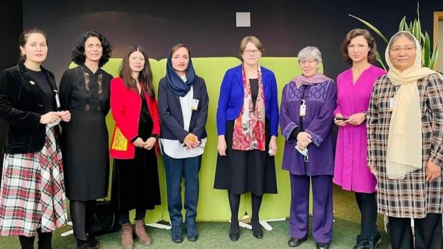 شماری از زنان معروف افغانستان که در کنفرانس دو روزه پارلمان اروپا به این نشست دو روزه دعوت شده اند