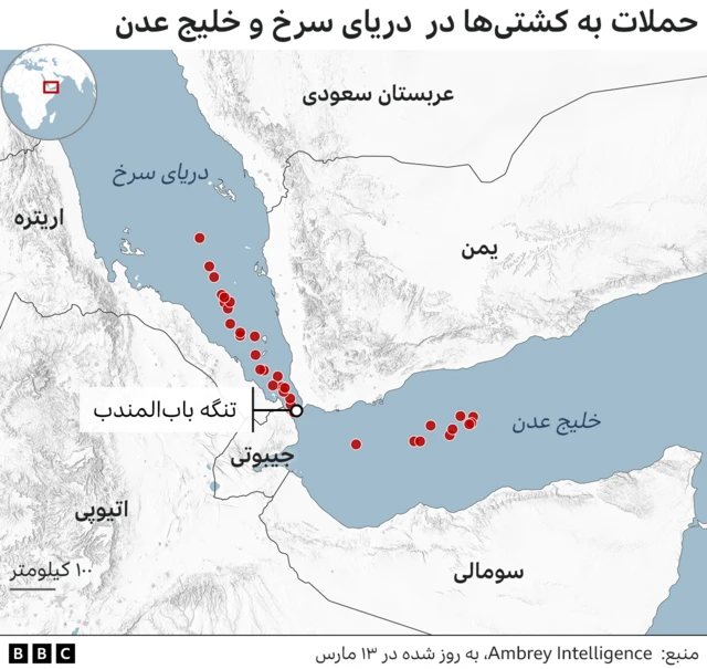 نقشه دریای سرخ