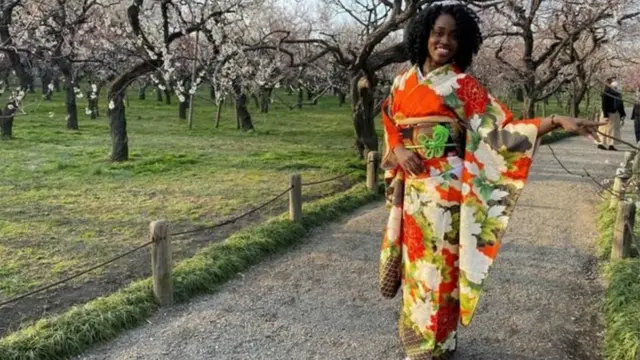 Danielle Thamas,28, aliwasili Japan mwaka 2016