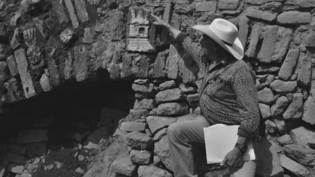 Una piedra tallada del Albarradón de Ecatepec