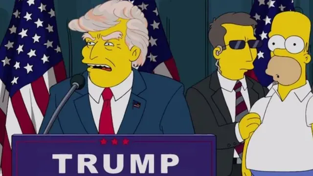 Na year 2000 Simpsons show Trump as president