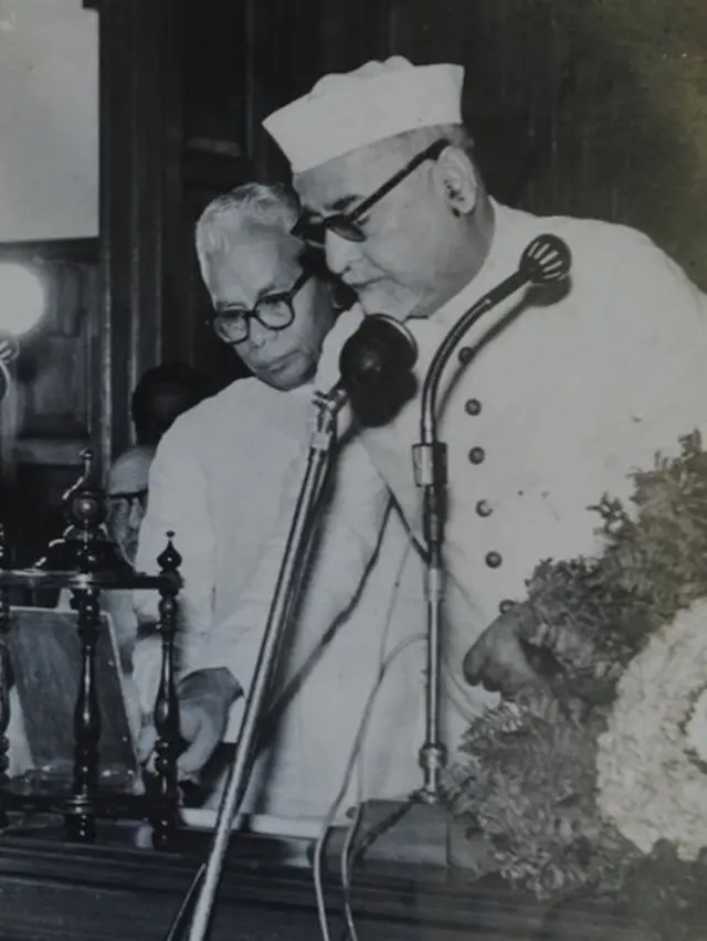 குடியரசு துணைத் தலைவர் ஜாகிர் ஹுசைன். உடன் முதலமைச்சர் பக்தவத்சலம்.