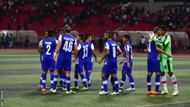 Bengaluru FC players celebrate