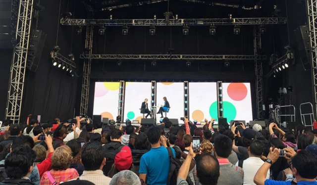 Escenario del festival "100 mujeres"