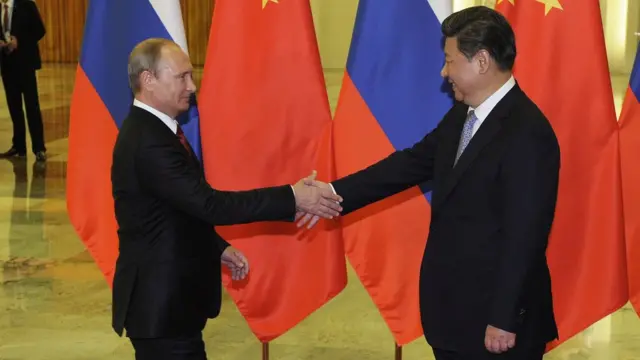 习近平(右)接见普京(左)(资料图片)