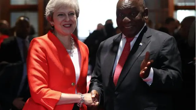 Theresa may ati Aarẹ orilẹede South Africa