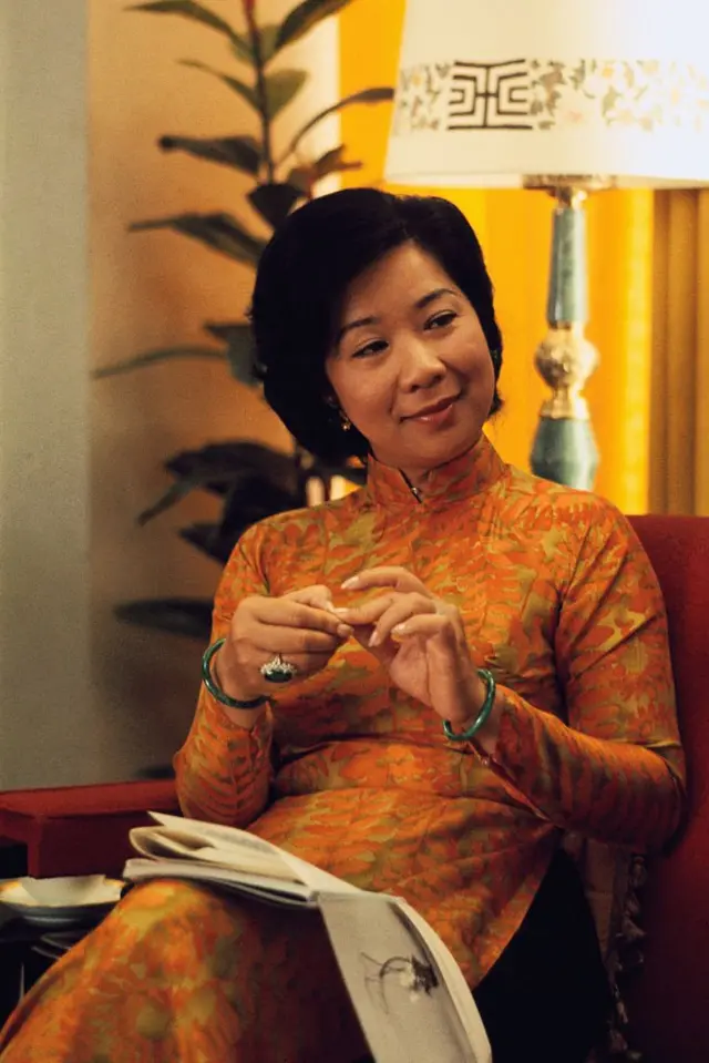 Hình phu nhân Tổng thống Nguyễn Văn Thiệu năm 1970