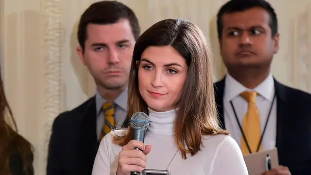 كايتلان كولينز منعها البيت الأبيض من حضور اجتماع صحفي بعد سؤالها عن بوتين وومحامي ترامب السابق