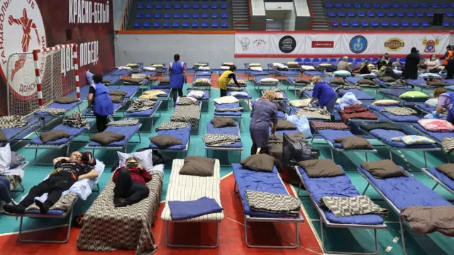 俄罗斯塔在甘罗格建立临时住所，供从顿涅茨克撤离的人员使用。