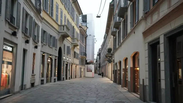 வெறிச்சோடிய இத்தாலி சாலைகள்