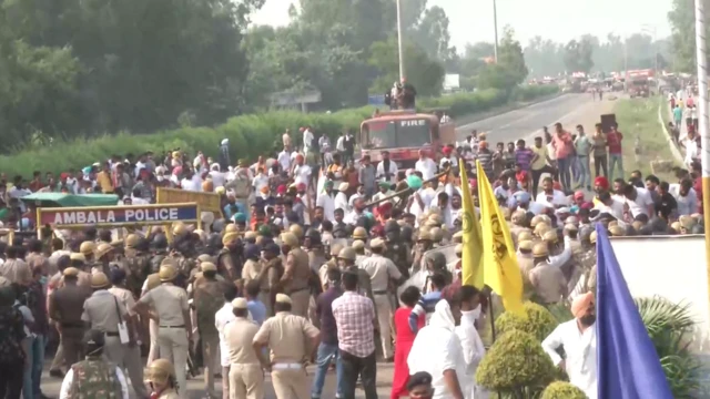 किसानों का विरोध प्रदर्शन