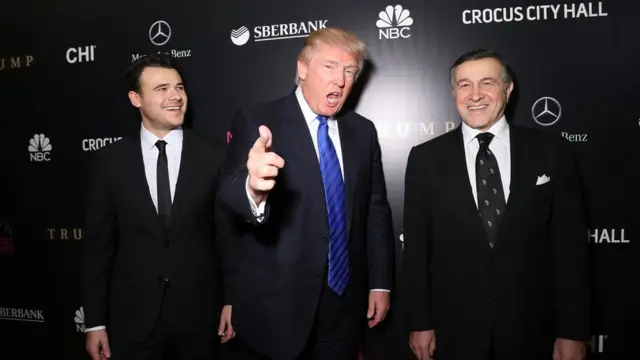 Donald Trump, Emin və Araz Ağalarov