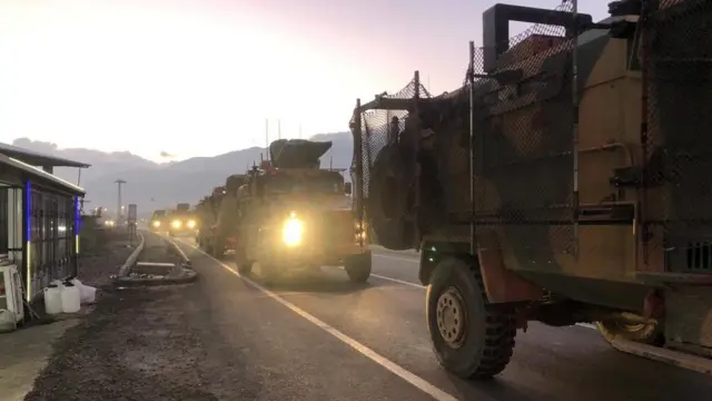 کاوران نظامی ترکیه در مناطق مرزی با سوریه