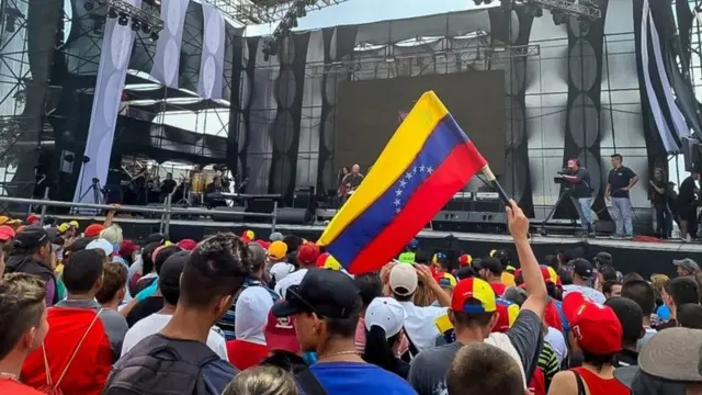 Concierto "Para la guerra nada", organizado por el gobierno de Nicolás Maduro.