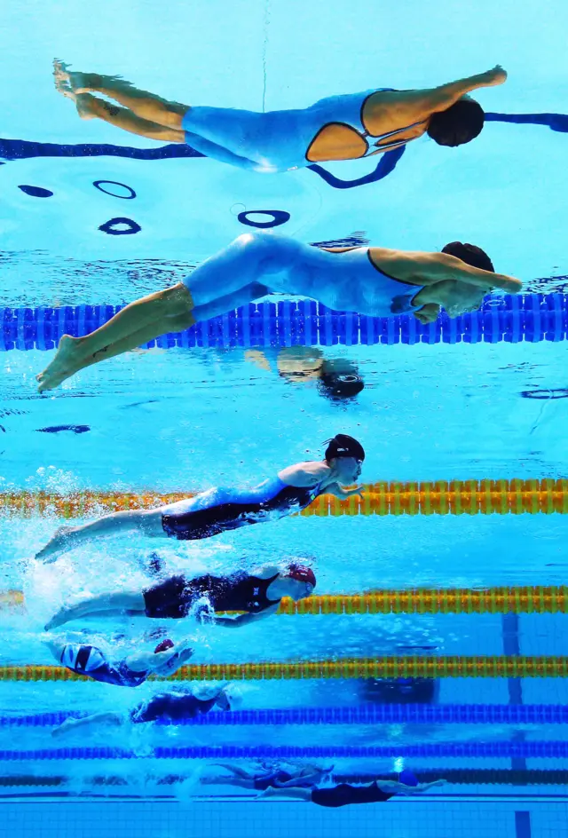 Prueba de natación en Londres 2012