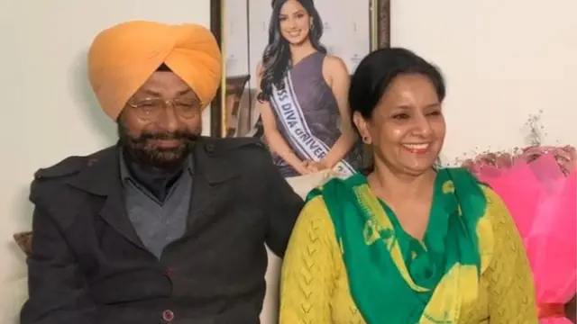 हरनाज़ संधू के माता-पिता