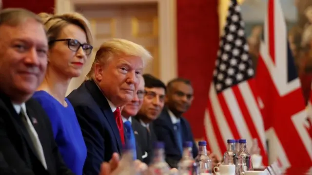 Donald Trump dan Theresa May menyelenggarakan pertemuan dengan pelaku bisnis hari Selasa (04/06) pagi