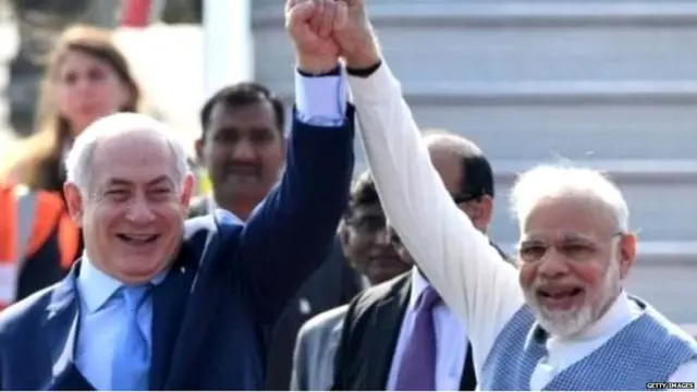 नेतन्याहू. मोदी