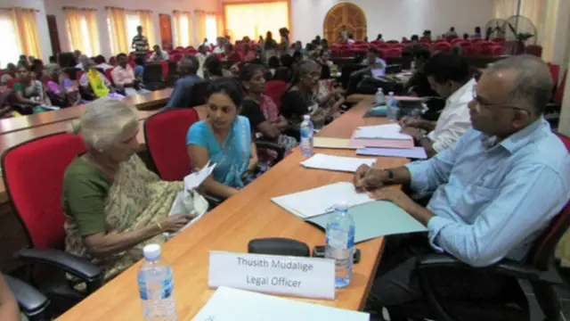 අතුරුදහන්වූවන් පිළිබඳ ශ්‍රී ලංකා කමිටුව යාපනයේ රැස්වූ අවස්ථාවක්