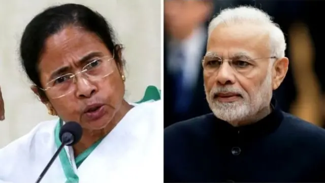 મમતા બેનરજી અને મોદી