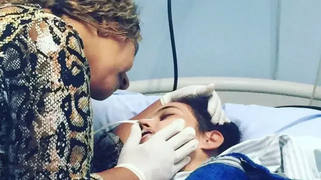 Valdirene y su hija, Raquel