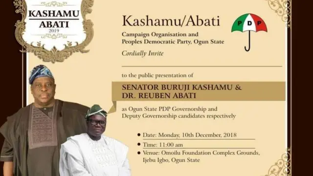 Àwòran ìpolongo Sínátọ̀ Buruji Kashamu àti dókítà Reuben Abati