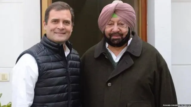 राहुल गांधी, कैप्टन अमरिंदर सिंह