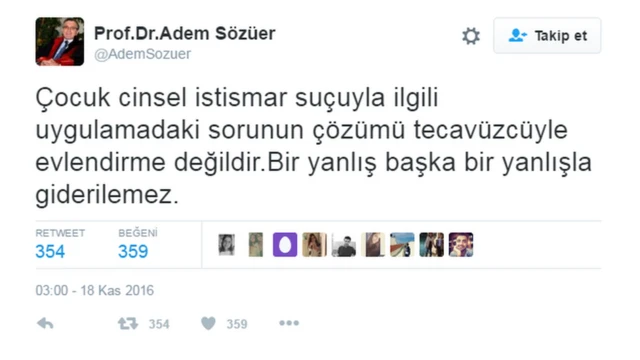 Adem Sözüer twit
