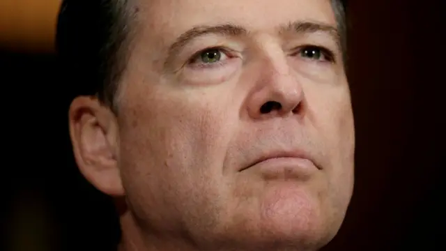 El exdirector del FBI James Comey fue despedido por el presidente Trump.