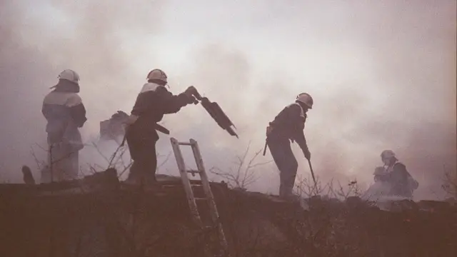 Bomberos en Chernobyl
