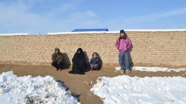 تصویری از بیجا شدگان داخلی در بلخ